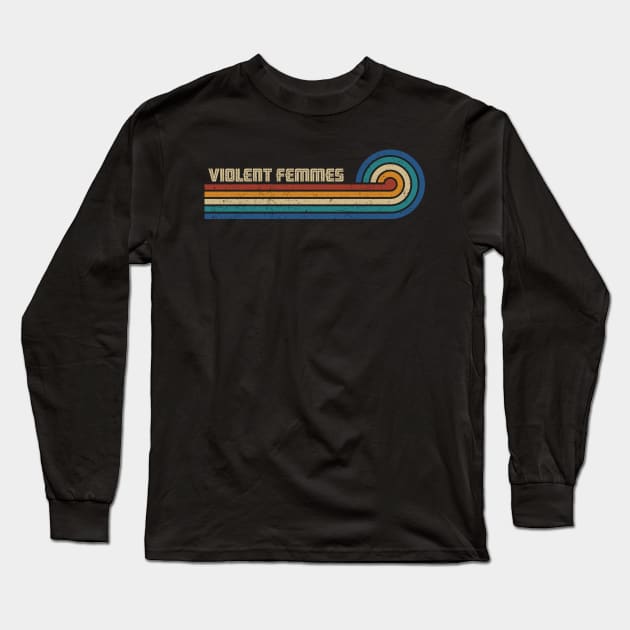 Violent Femmes - Retro Sunset Long Sleeve T-Shirt by Arestration